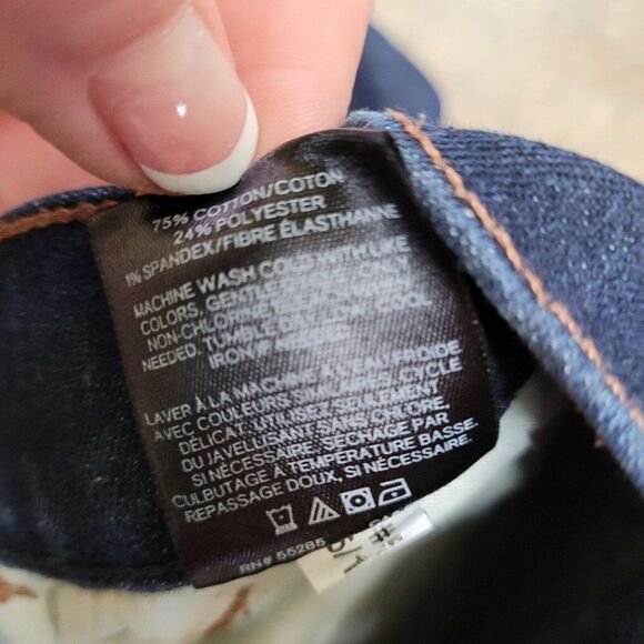 Express Jeans Legging Jegging 2 SHORT Midrise Blue Dark Wash Skinny Womens 2 - Picture 11 of 12